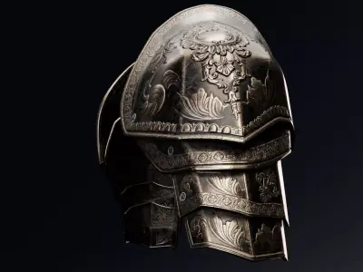 Shoulder Armor - Rigged UE5 Low-poly 3D model