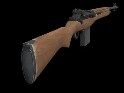 M14 gun 3D model