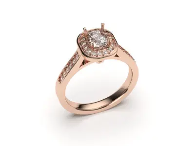 solitaire with ring sizes  8 part S13 3D print model