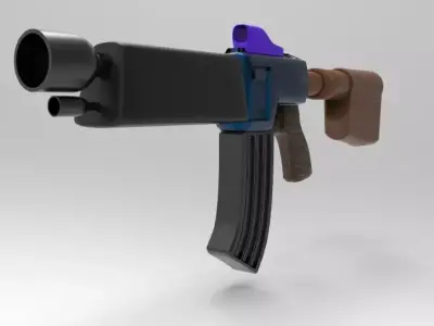 M6-Toon Rifle 3D model