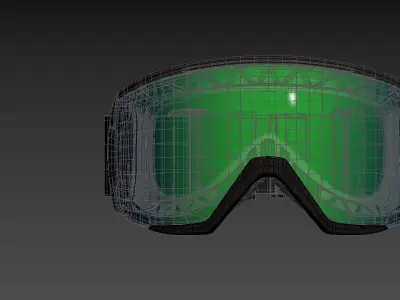 Smith ChromaPop Everyday Green Ski Goggle 3D model