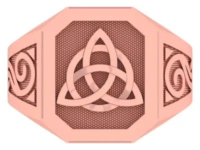 Interlock Ring 3D print model