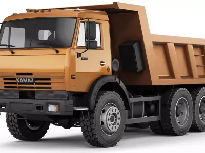 Kamaz 65111 tipper 2003 3D model