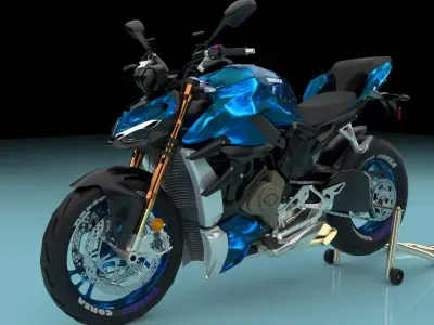 ducati yamaha motorcycle 3D model