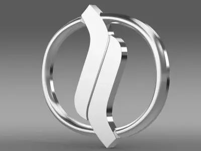 Nissan Diesel Trucks logo 3D model