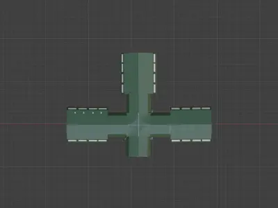 Military Field Kitchen 24 x 18 Pitching Space  Low-poly 3D model