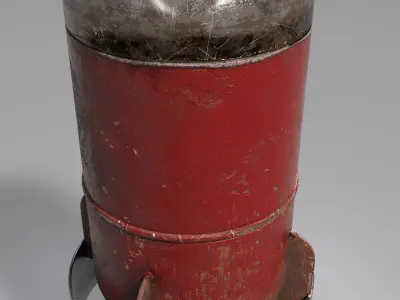 Nuclear BOMB Low-poly 3D model purchase