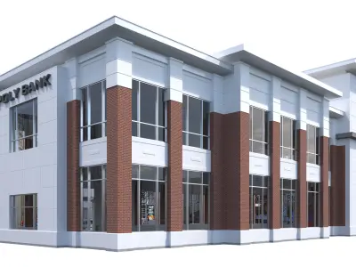 Commercial Building-022 Office Building 3D model