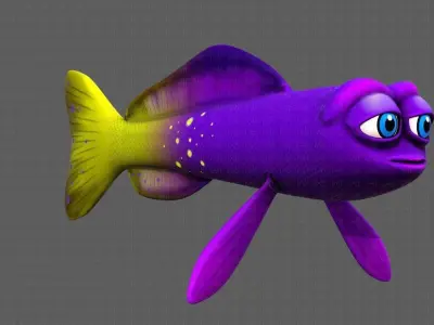 Fish V07 Low-poly 3D model
