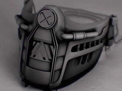 metal mask 1 3D print model