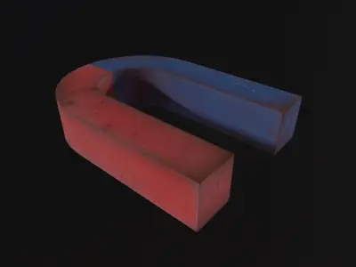 Magnet Low-poly 3D model purchase