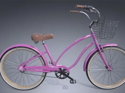 Cruiser Bike 3D model purchase