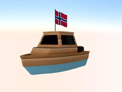 Norway Fishing Boat 3D model
