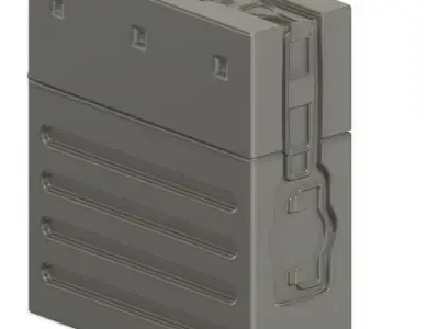 3d printable old military ammo box 3D print model
