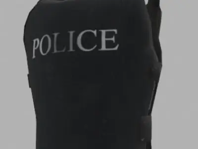 BulletProof Police Vest Low poly PBR Low-poly 3D model