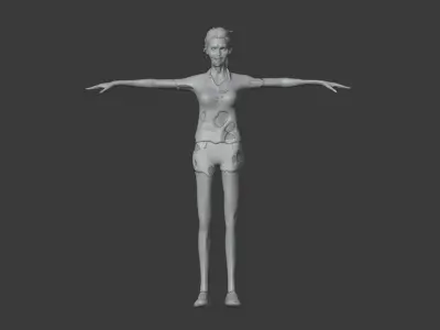 Military Humans Low-poly 3D model