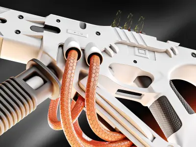 NOVA  Sci-fi Pistol   3D model