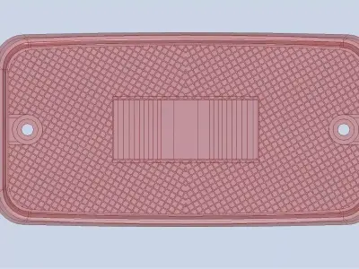 Red truck lens 3D model