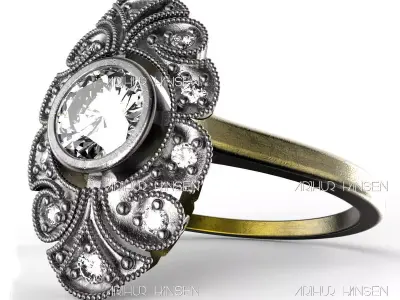 Antique Ring 3D print model