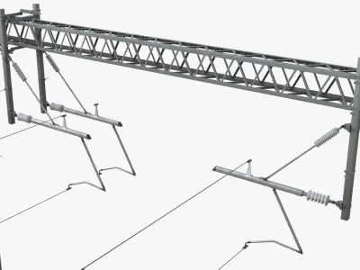  Railway Electrification Gantry Structure Gray 