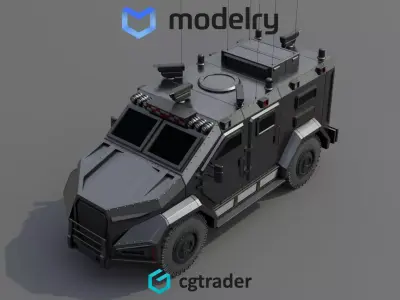 SWAT Vehicle 3D model buy