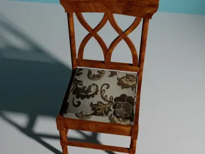 Wooden Chair Free 3D model purchase