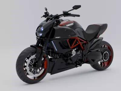 DUCATI DIAVEL 3D model by hydersharjeel4