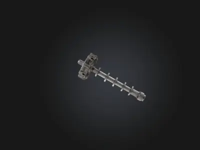 Crankshaft Low-poly 3D model