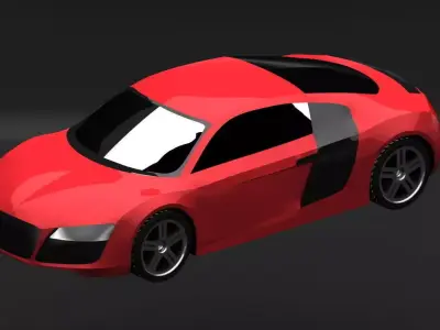 Audi R8 3D model get