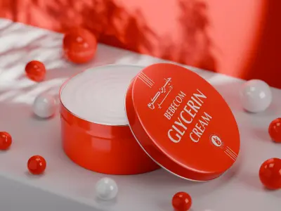 Cream Bottle Container Free 3D model