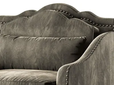 blackwood americano armchair art 5489 3D model