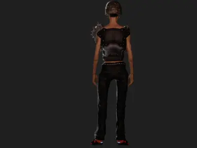 Strange Cyberpunk Soldier 3D model