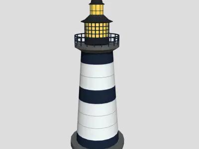 Lighthouse - Low-poly PBR Model Low-poly 3D model purchase