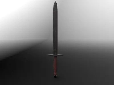 Single Handed Sword Low-poly 3D model