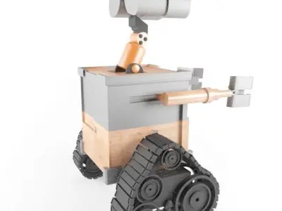 Robot wall e 3D model