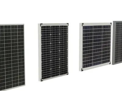 solar panels 3D model