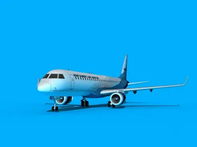 Embraer Emb-190 Montgomery Air Charter 3D model