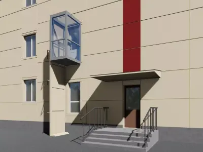 3d model of the elevator Free 3D model