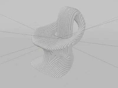 Wood Chair Free 3D model purchase