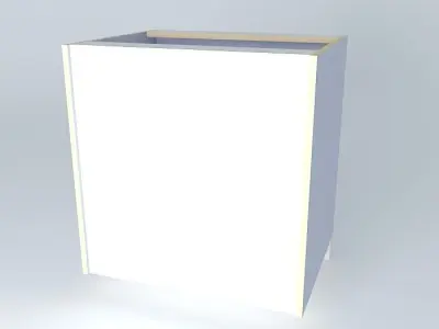S2D1FD cabinet with wooden top Free 3D model