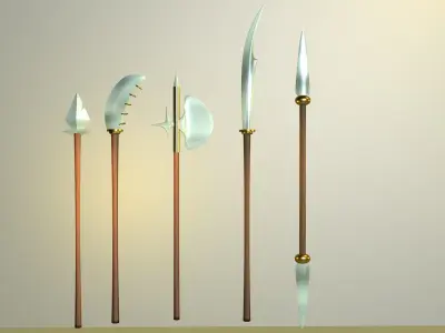 Cartoon Melee weapons 3D model