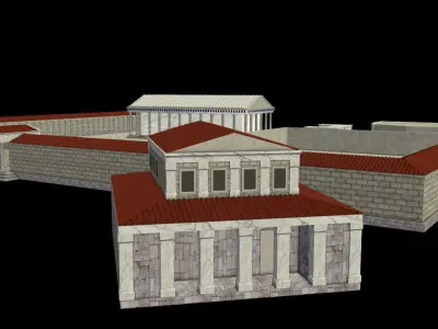 Athena Temple Troy VIII 3D model