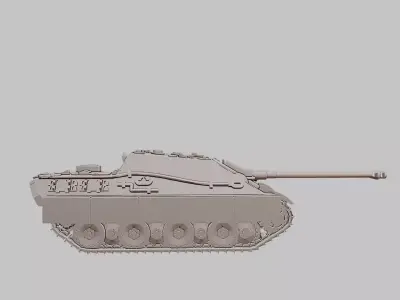Jagdpanther Sd Kfz 173 Tank Destroyer 3D Print Model 3D print model