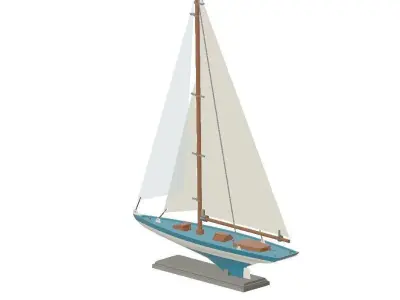 Sailing boat scale model  3D print model