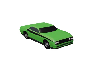 muscle car Free low-poly 3D model