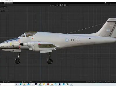 IA-58C Pucara  Free 3D model