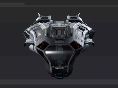 SF STALKER Spaceship Low-poly 3D model