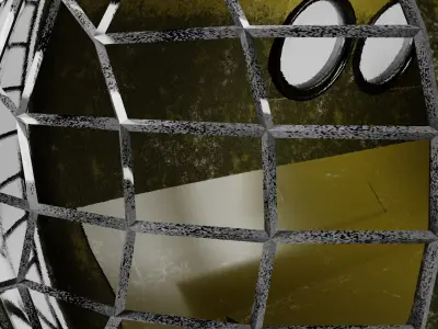 Small Explorer submarine Low-poly 3D model