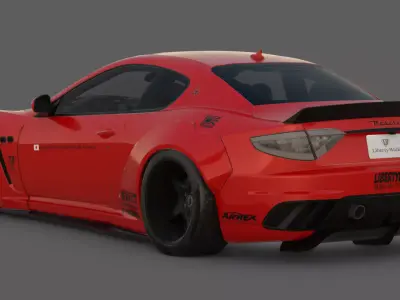 2017 Maserati GranTurismo MC Stradale LB Works 3D Model 3D model
