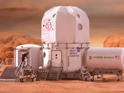 NASA Deep Space Habitat 3D model